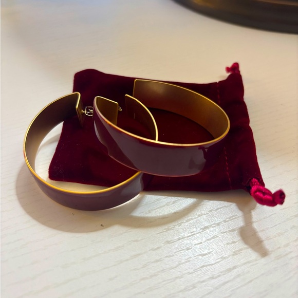 Zimmermann Jewelry - Zimmermann Enamel Hoop Earrings Purple NWOT